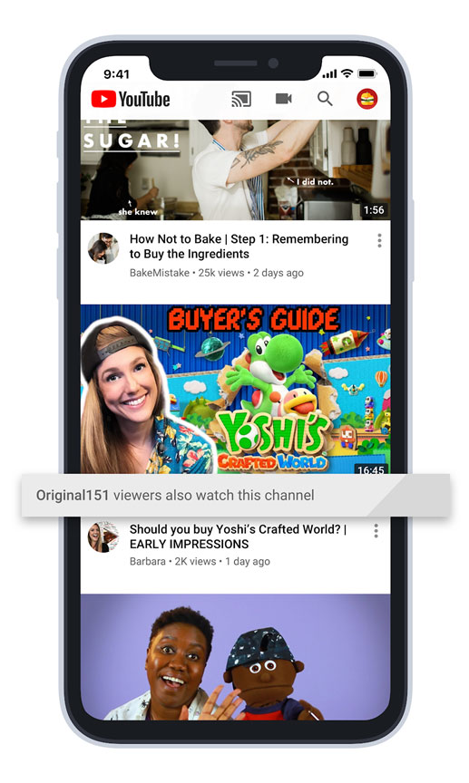 YouTube Recommendations algorithm - YouTube video marker